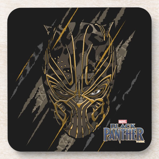 Black Panther | Erik Killmonger Claw Marks Beverage Coaster (Front)