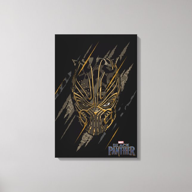 Black Panther | Erik Killmonger Claw Marks Canvas Print (Front)