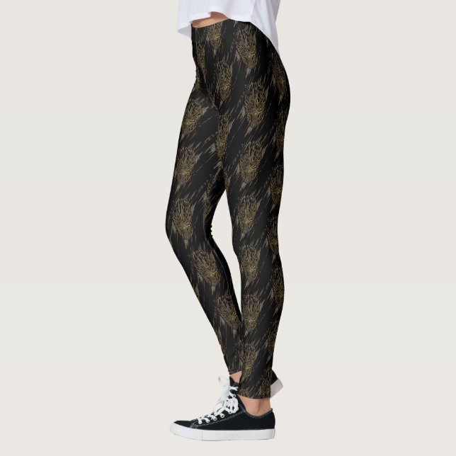 Black Panther | Erik Killmonger Claw Marks Leggings (Left)