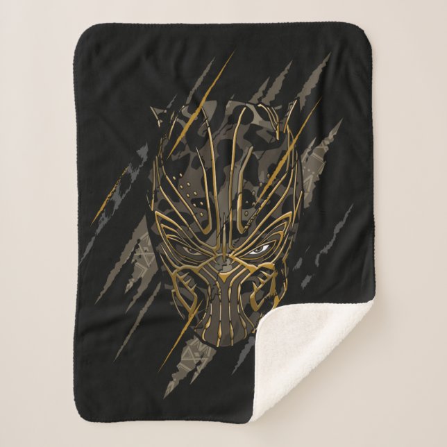 Black Panther | Erik Killmonger Claw Marks Sherpa Blanket (Front)