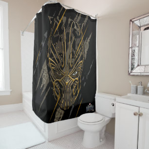 Black Panther   Erik Killmonger Claw Marks Shower Curtain