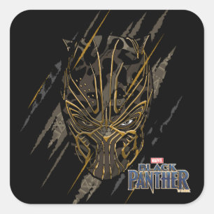 Black Panther Erik Killmonger Claw Marks Square Sticker