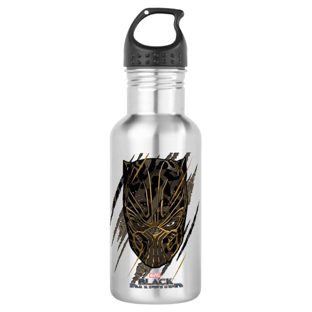 Black Panther | Erik Killmonger Claw Marks Water Bottle (Front)