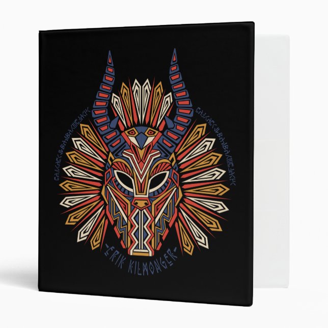 Black Panther | Erik Killmonger Tribal Mask Icon Binder (Front/Inside)