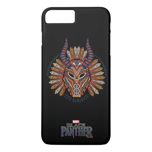 Black Panther  Erik Killmonger Tribal Mask Icon iPhone 8 Plus7 Plus Case