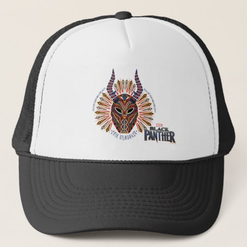 Black Panther  Erik Killmonger Tribal Mask Icon Trucker Hat