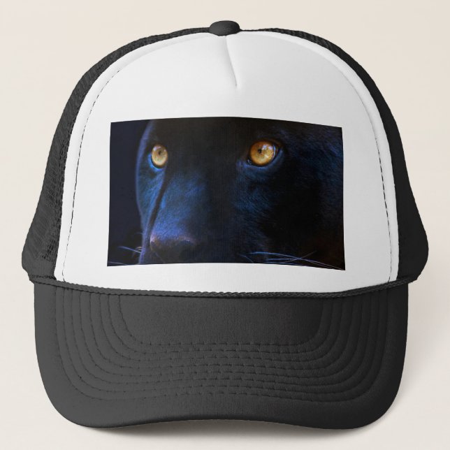 black panther eyes trucker hat (Front)
