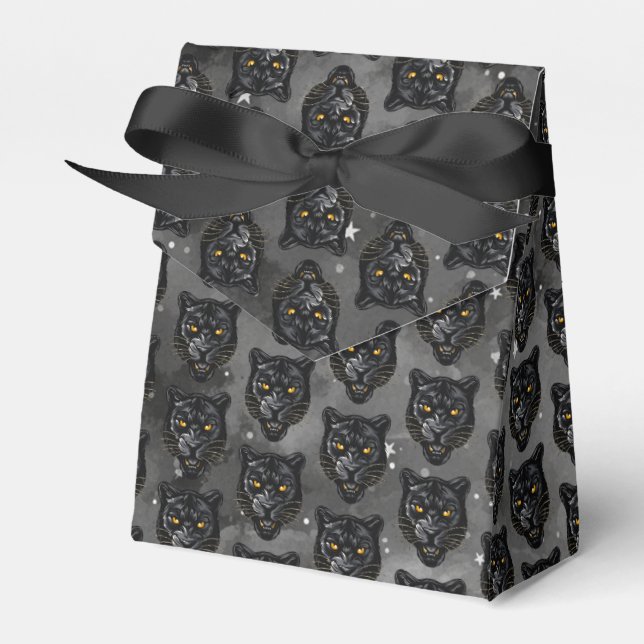Black Panther Favor Boxes (Front Side)