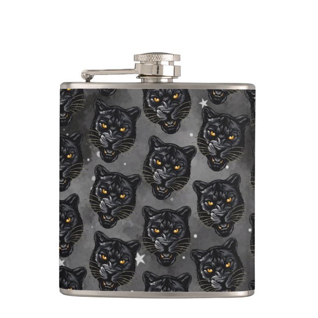 Black Panther Flask (Front)
