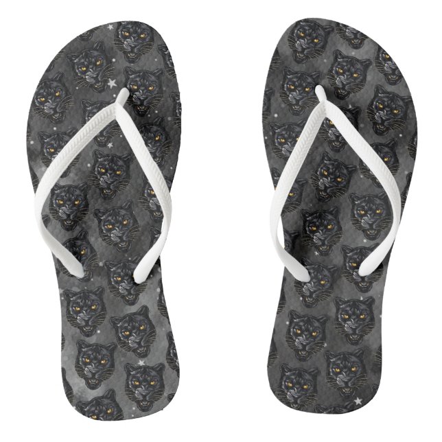 Black Panther Flip Flops (Footbed)