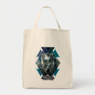 Black Panther Geometric Character Pattern Tote Bag