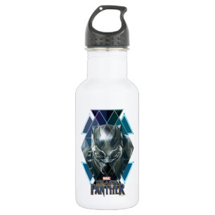 Black Panther   Geometric Character Pattern Water Bottle