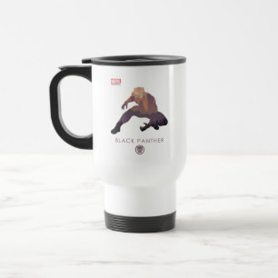 Black Panther Heroic Silhouette Travel Mug