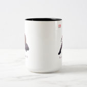 Black Panther Heroic Silhouette Two-Tone Coffee Mug (Center)