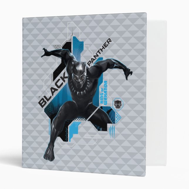 Black Panther | High-Tech Character Graphic 3 Ring Binder (Front/Inside)