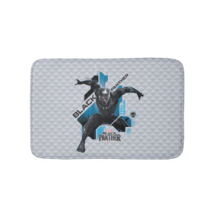 Black Panther   High-Tech Character Graphic Bathroom Mat