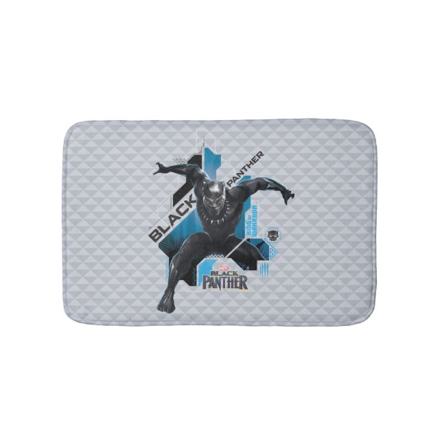 Black Panther | High-Tech Character Graphic Bathroom Mat (Front)