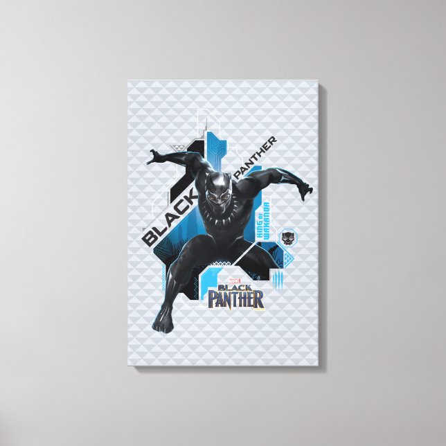 Black Panther | High-Tech Character Graphic Canvas Print (Front)