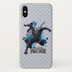 Black Panther High-Tech Character Graphic iPhone X Case