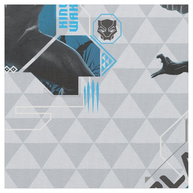 Black Panther | High-Tech Character Graphic Fabric (Close Up)