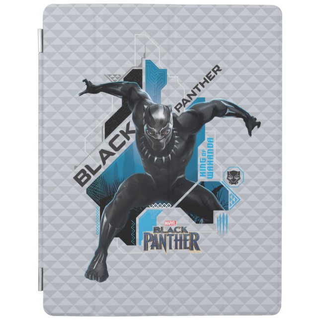 Black Panther | High-Tech Character Graphic iPad Pro Cover (Front)