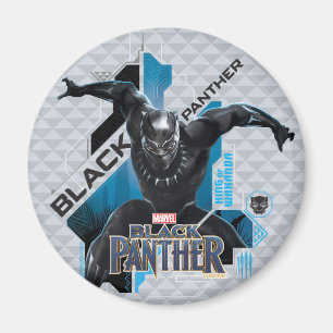 Black Panther High-Tech Character Graphic Magnet