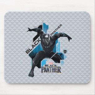 Black Panther High-Tech Character Graphic Mouse Pad