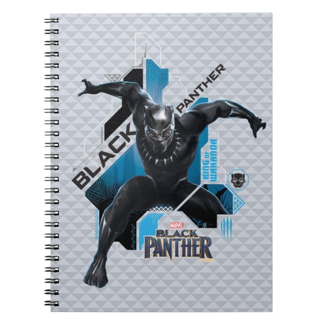 Black Panther | High-Tech Character Graphic Notebook (Front)
