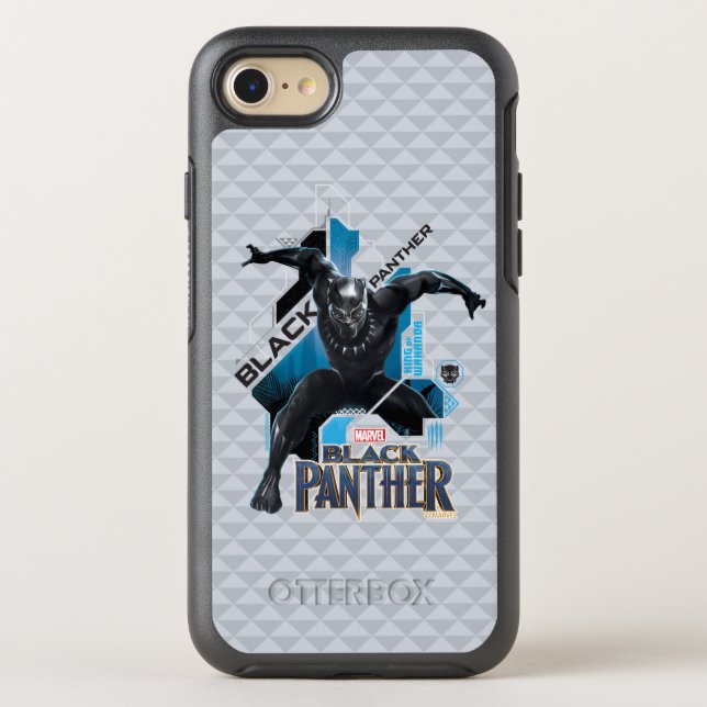 Black Panther | High-Tech Character Graphic Otterbox iPhone Case (Back)