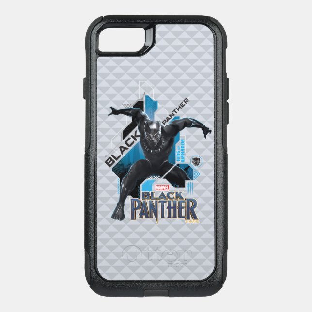 Black Panther | High-Tech Character Graphic Otterbox iPhone Case (Back)