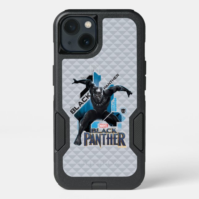 Black Panther | High-Tech Character Graphic Otterbox iPhone Case (Back)