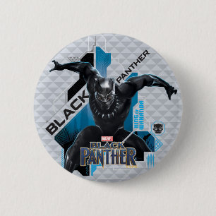 Black Panther   High-Tech Character Graphic Pinback Button