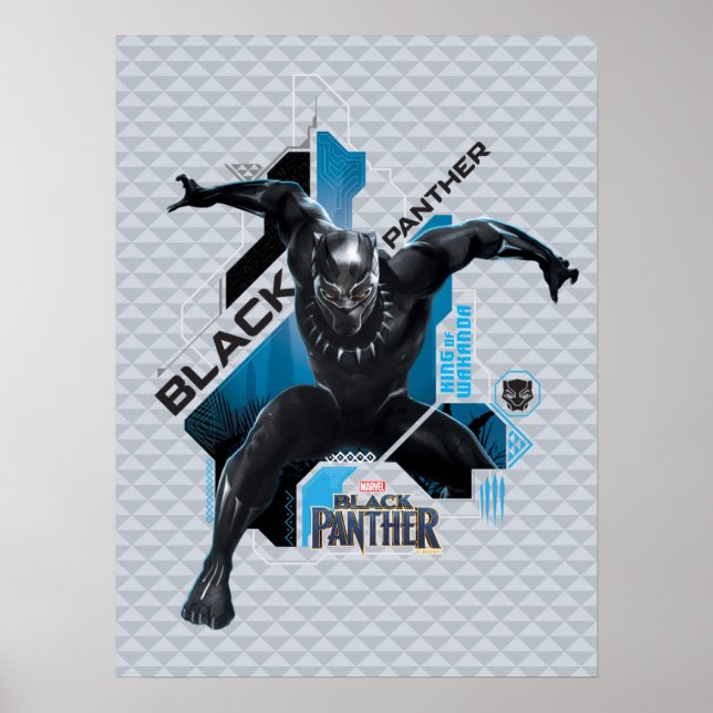 Black Panther | High-Tech Character Graphic Poster (Front)