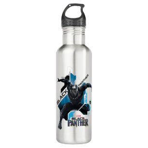 Black Panther   High-Tech Character Graphic Stainless Steel Water Bottle