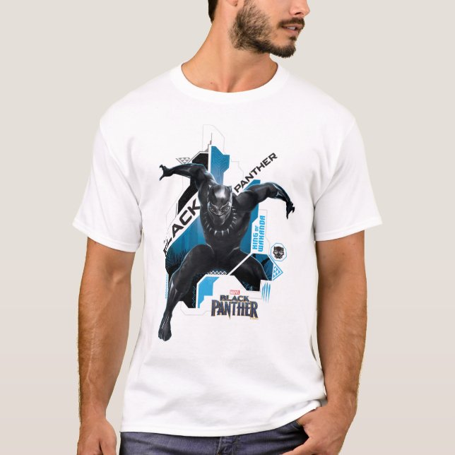 Black Panther | High-Tech Character Graphic T-Shirt (Front)