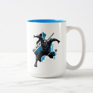 Black Panther   High-Tech Character Graphic Two-Tone Coffee Mug