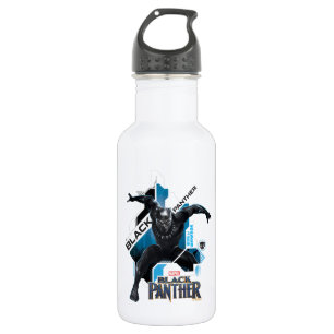 Black Panther   High-Tech Character Graphic Water Bottle