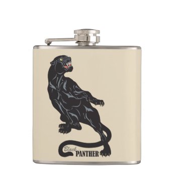 Black Panther Hip Flask by insimalife at Zazzle