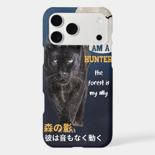 Black Panther Hunter Full Moon Wildlife Phone Case