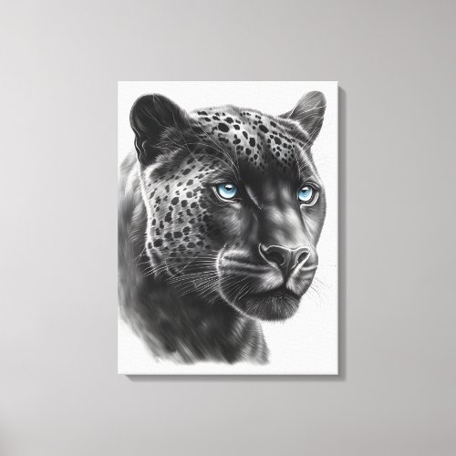 Black Panther Illustration _ Pencil Drawing Canvas