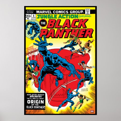 Black Panther in Jungle Action Issue 8 Poster
