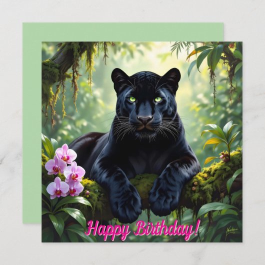 Black Panther in the Jungle (Front/Back)