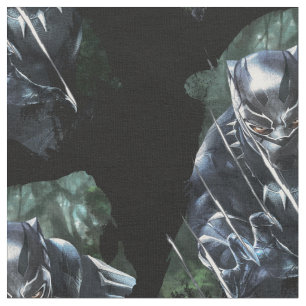 Black Panther   In The Jungle Fabric