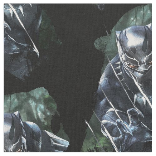 Black Panther  In The Jungle Fabric