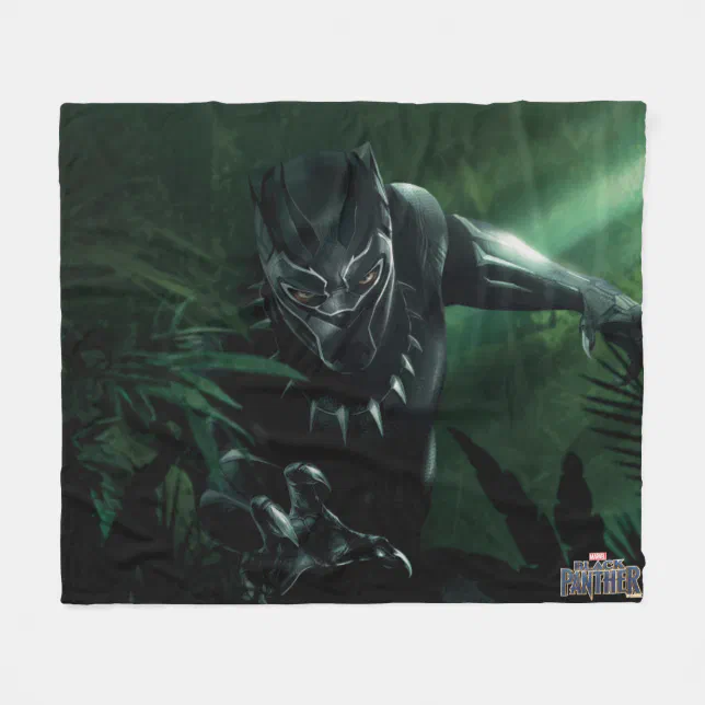 Black Panther In The Jungle Fleece Blanket Zazzle
