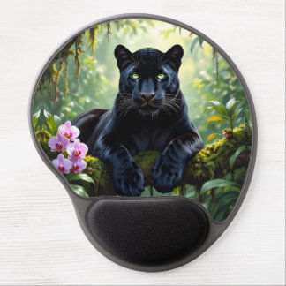 Black Panther in the Jungle Gel Mouse Pad
