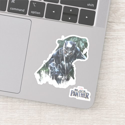 Black Panther  In The Jungle Sticker