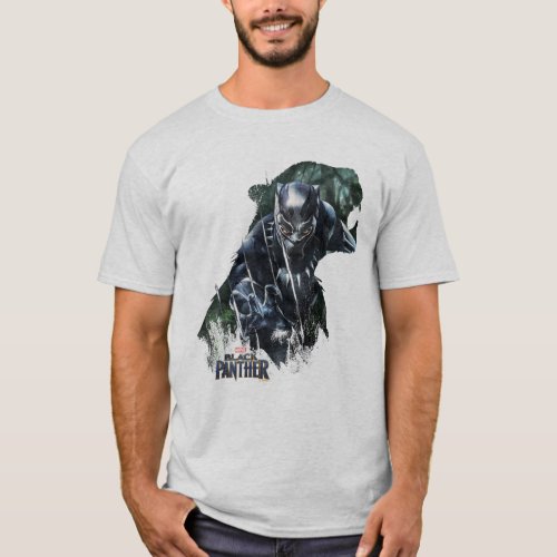 Black Panther  In The Jungle T_Shirt