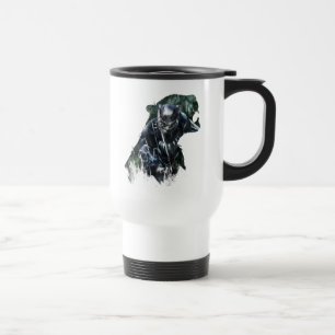 Black Panther In The Jungle Travel Mug