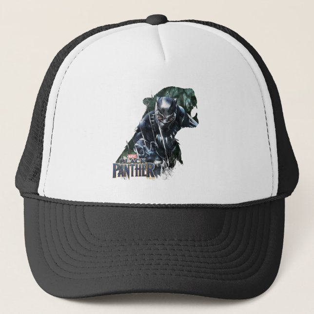 Black Panther | In The Jungle Trucker Hat (Front)